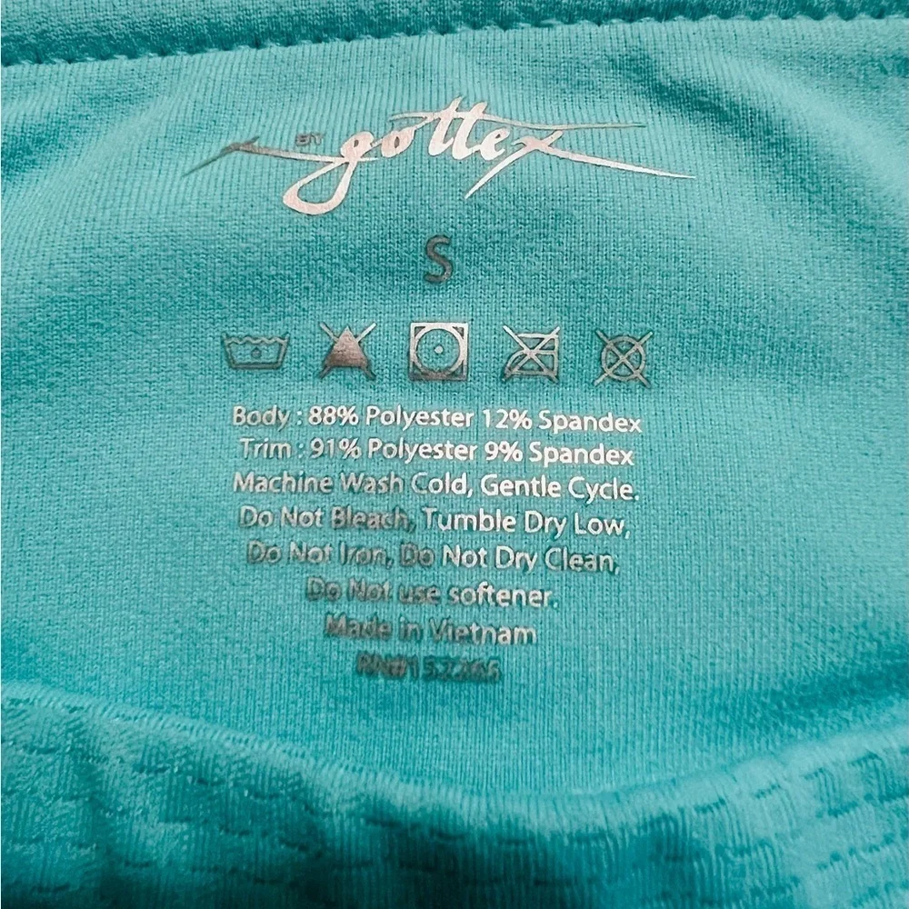 Gottex Turquoise A-Line Skirt